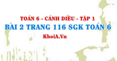 Bài 2 trang 116 SGK Toán 6 tập 1 Cánh Diều
